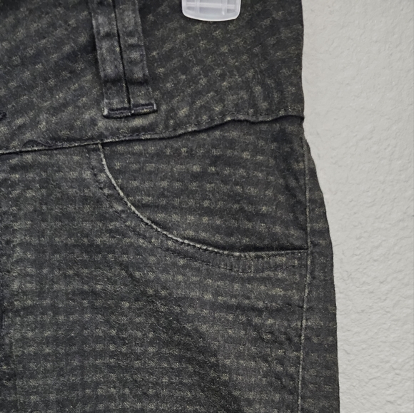Life Way Brazil Darkwash Denim High-Rise Jeans Small Checkered Pattern - Picture 4 of 6